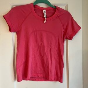 lululemon shirt swiftly size 6 pink